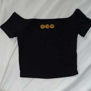 NOT AVAILABLE Shoulder CropTop